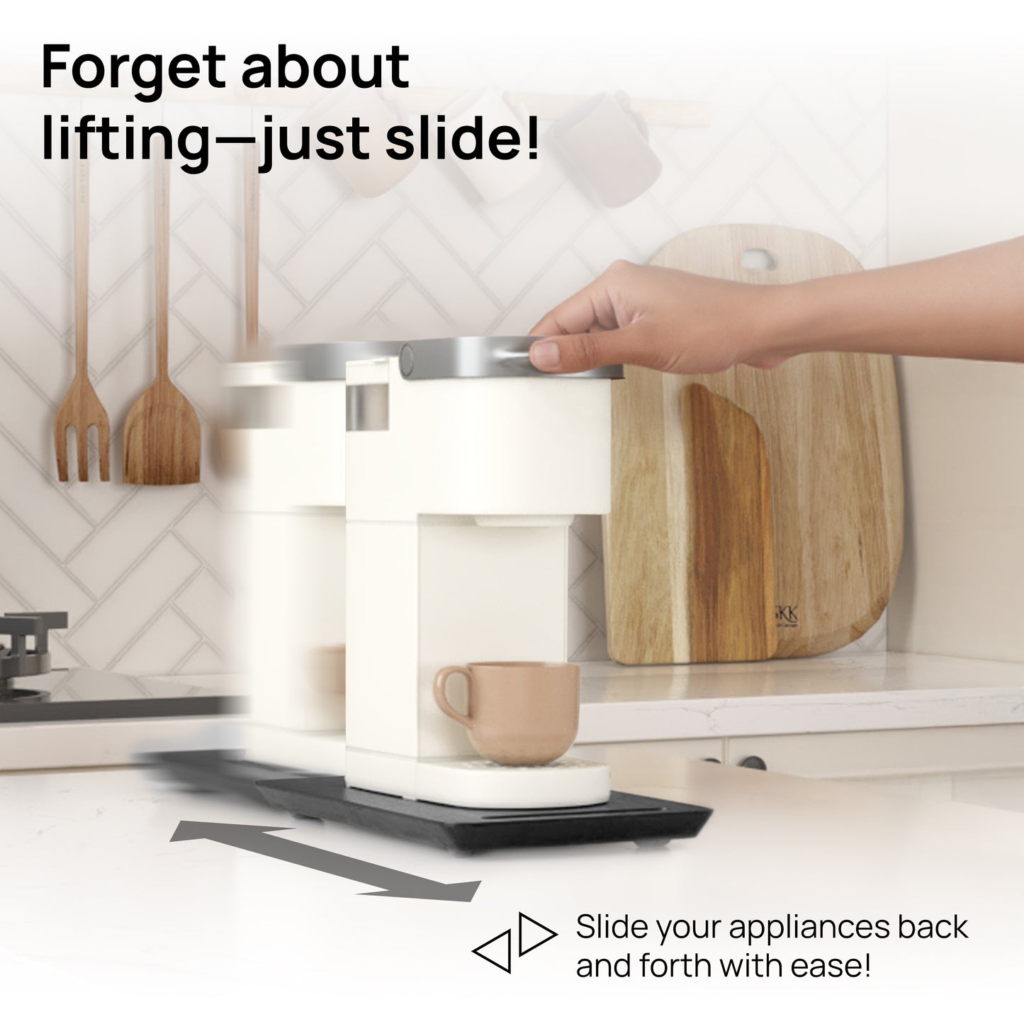 Ibyx Sliding Tray for Coffee Maker & Kitchen Appliances – Multiple Sizes Available