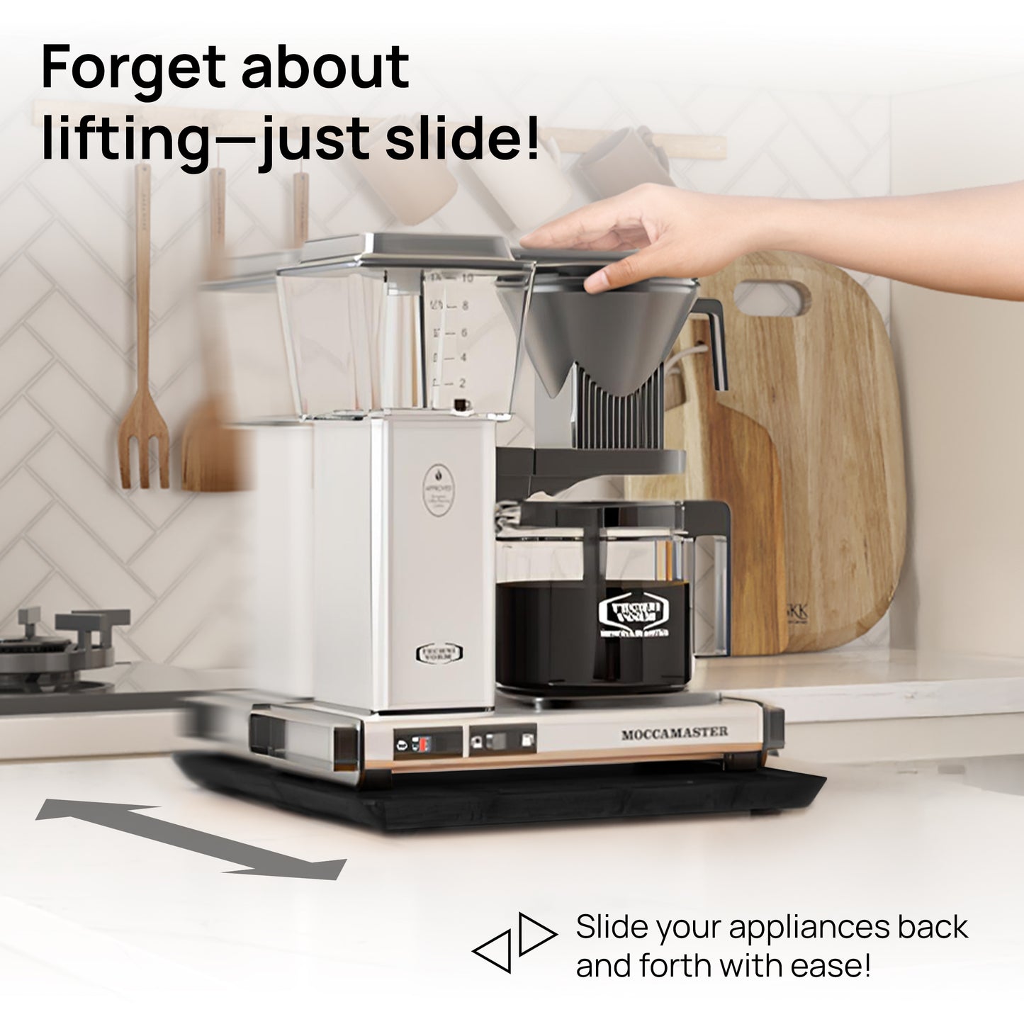 Ibyx Sliding Tray for Coffee Maker & Kitchen Appliances – Multiple Sizes Available