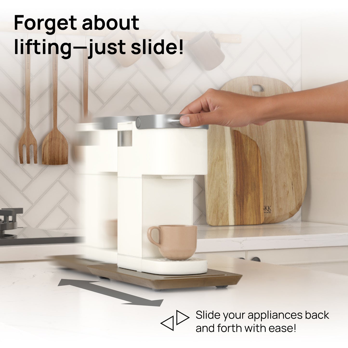 Ibyx Sliding Tray for Coffee Maker & Kitchen Appliances – Multiple Sizes Available