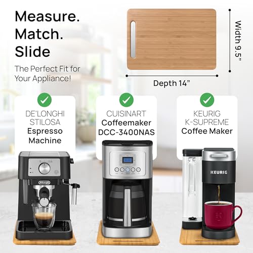Ibyx Sliding Tray for Coffee Maker & Kitchen Appliances – Multiple Sizes Available