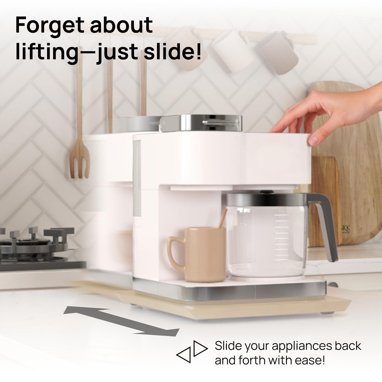 Ibyx Sliding Tray for Coffee Maker & Kitchen Appliances – Multiple Sizes Available