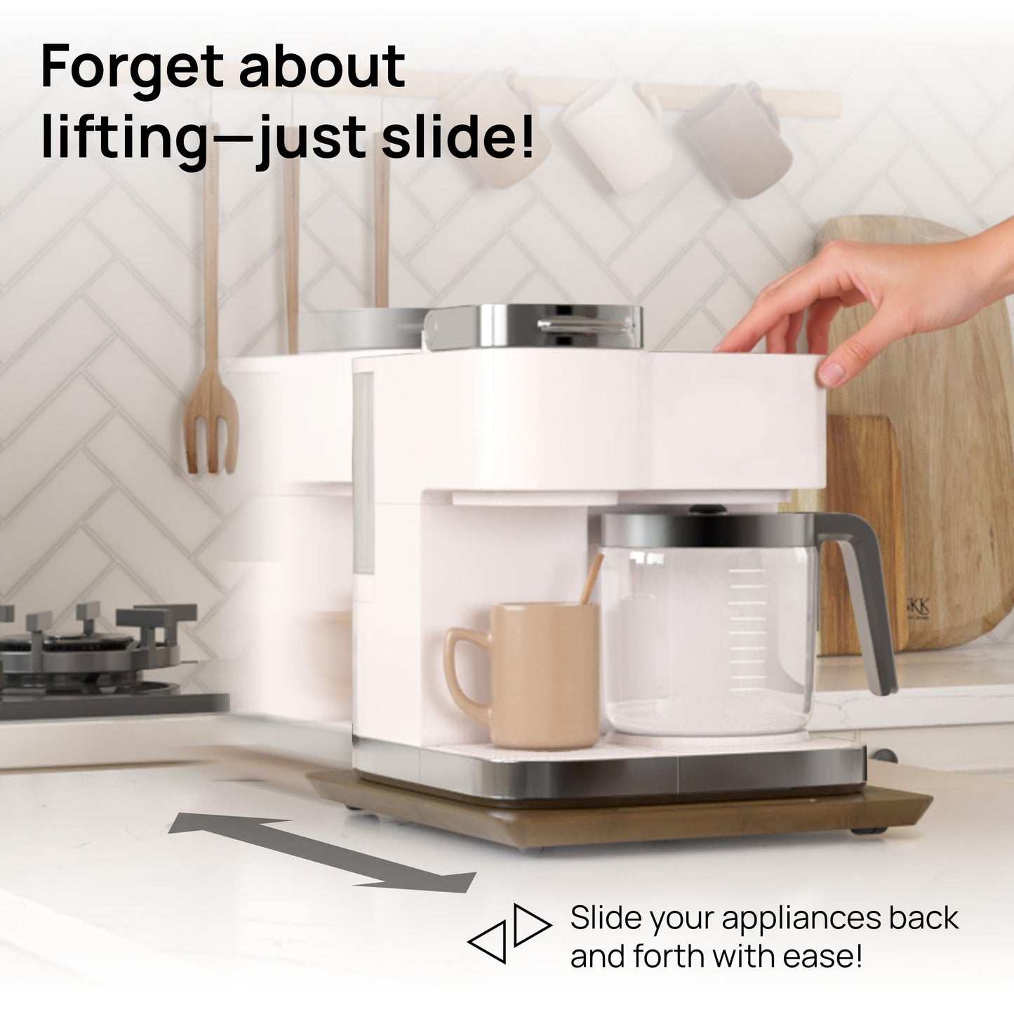 Ibyx Sliding Tray for Coffee Maker & Kitchen Appliances – Multiple Sizes Available