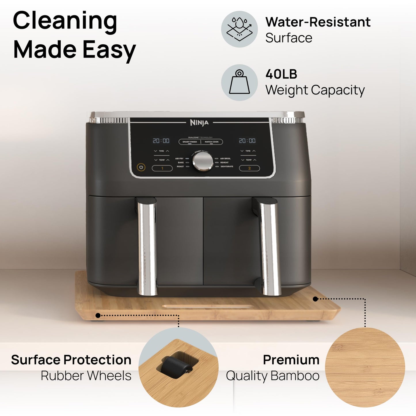 Ibyx Sliding Tray for Coffee Maker & Kitchen Appliances – Multiple Sizes Available