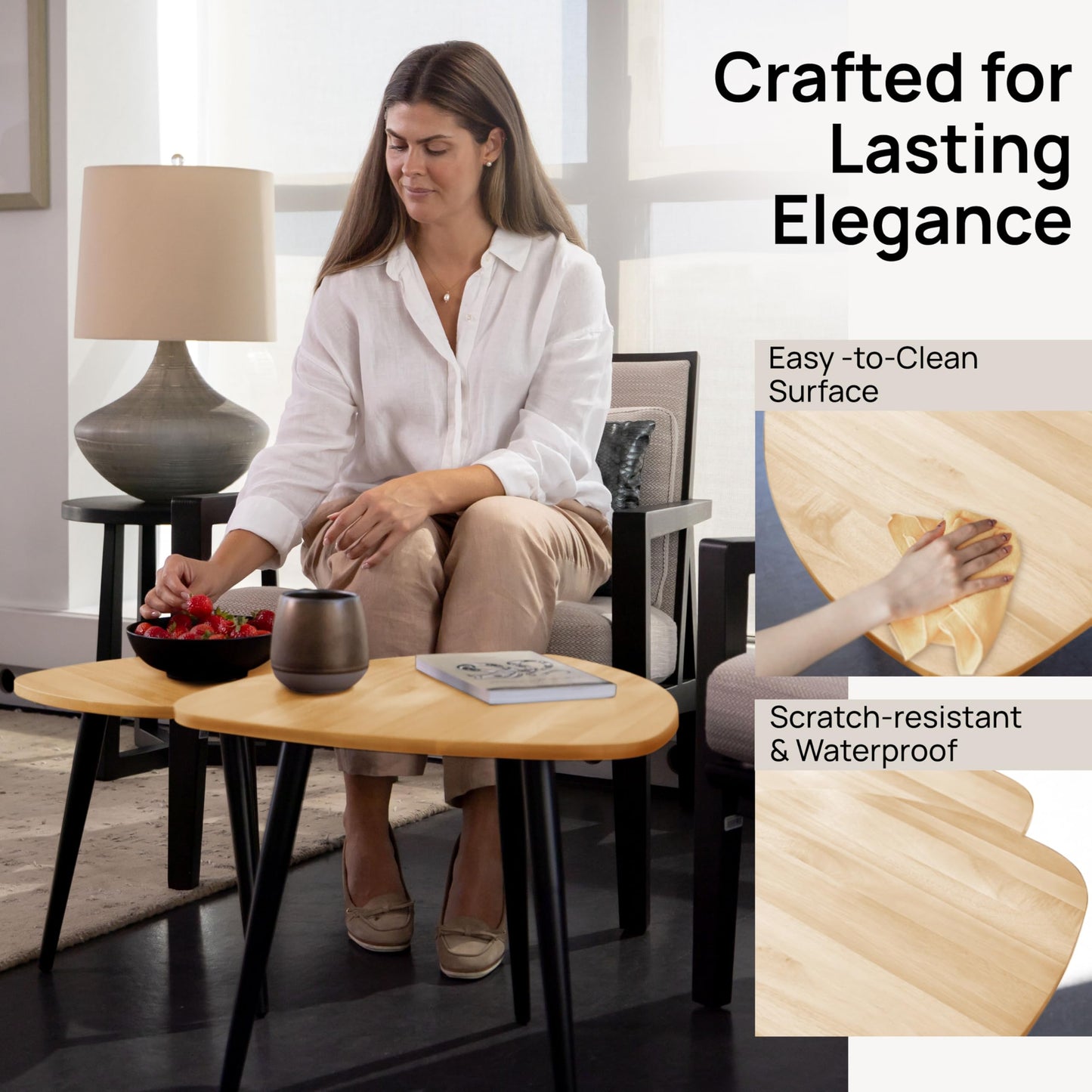Nesting Coffee Tables β Set of 2 | 2 Colors Available