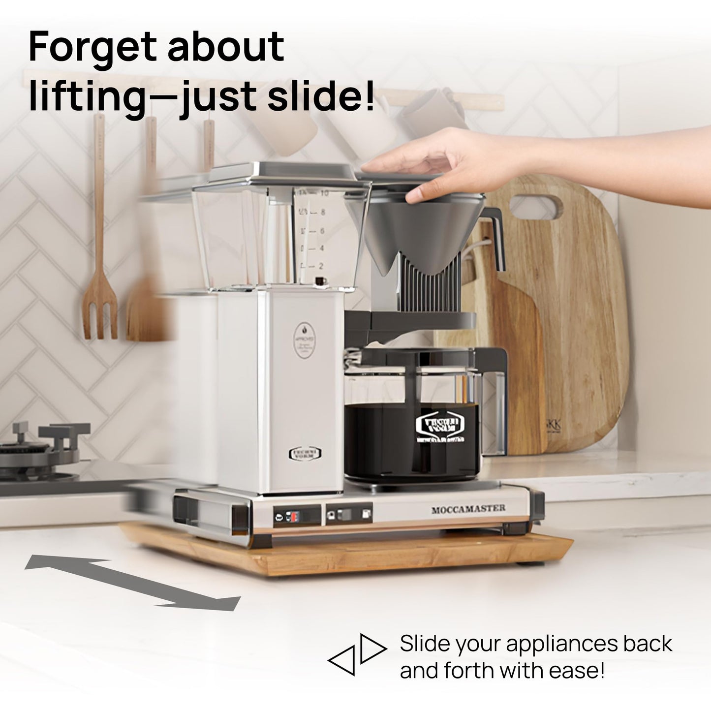 Ibyx Sliding Tray for Coffee Maker & Kitchen Appliances – Multiple Sizes Available