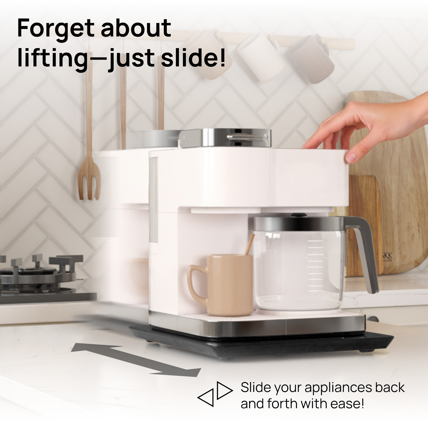 Ibyx Sliding Tray for Coffee Maker & Kitchen Appliances – Multiple Sizes Available