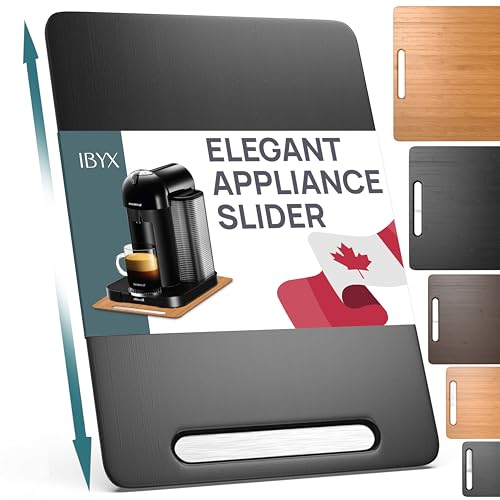 Ibyx Sliding Tray for Coffee Maker & Kitchen Appliances – 6 Sizes Available – Black