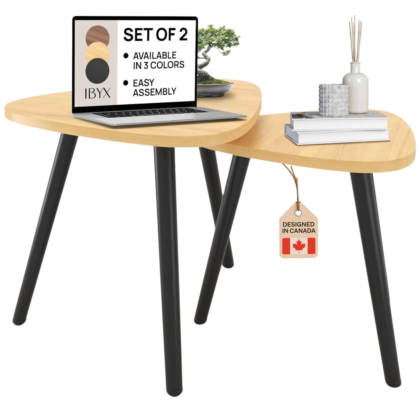 Nesting Coffee Tables – Set of 2 | 2 Colors Available