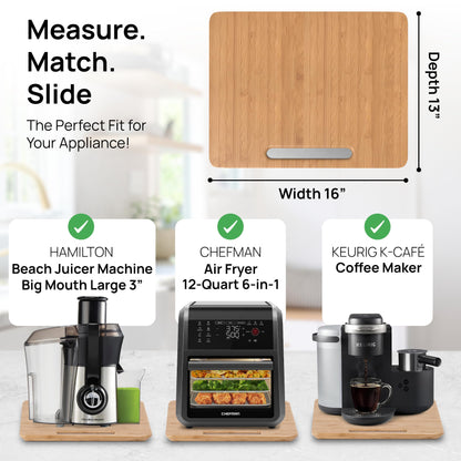 Ibyx Sliding Tray for Coffee Maker & Kitchen Appliances – Multiple Sizes Available