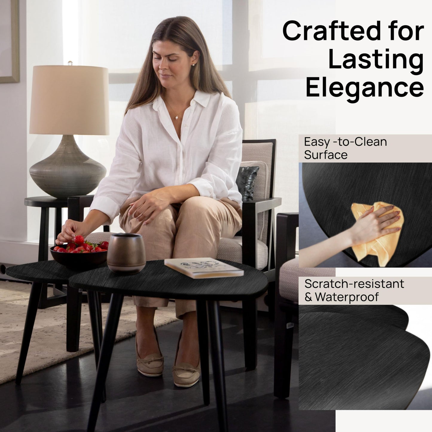 Nesting Coffee Tables – Set of 2 | 2 Colors Available
