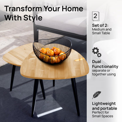 Nesting Coffee Tables – Set of 2 | 2 Colors Available