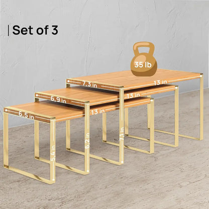 Stackable Kitchen Cabinet Organizer Shelves – Set of 3