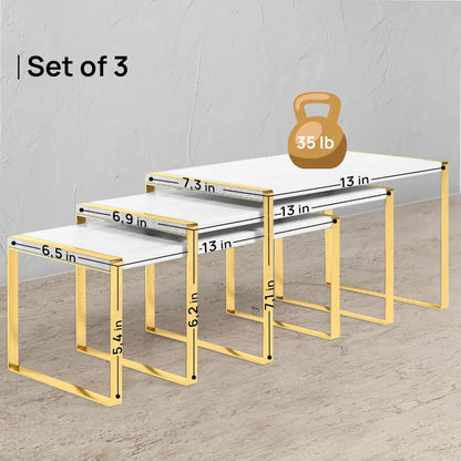 Stackable Kitchen Cabinet Organizer Shelves – Set of 3