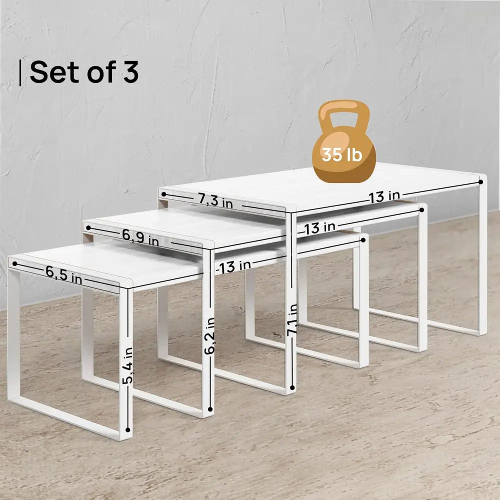 Stackable Kitchen Cabinet Organizer Shelves – Set of 3