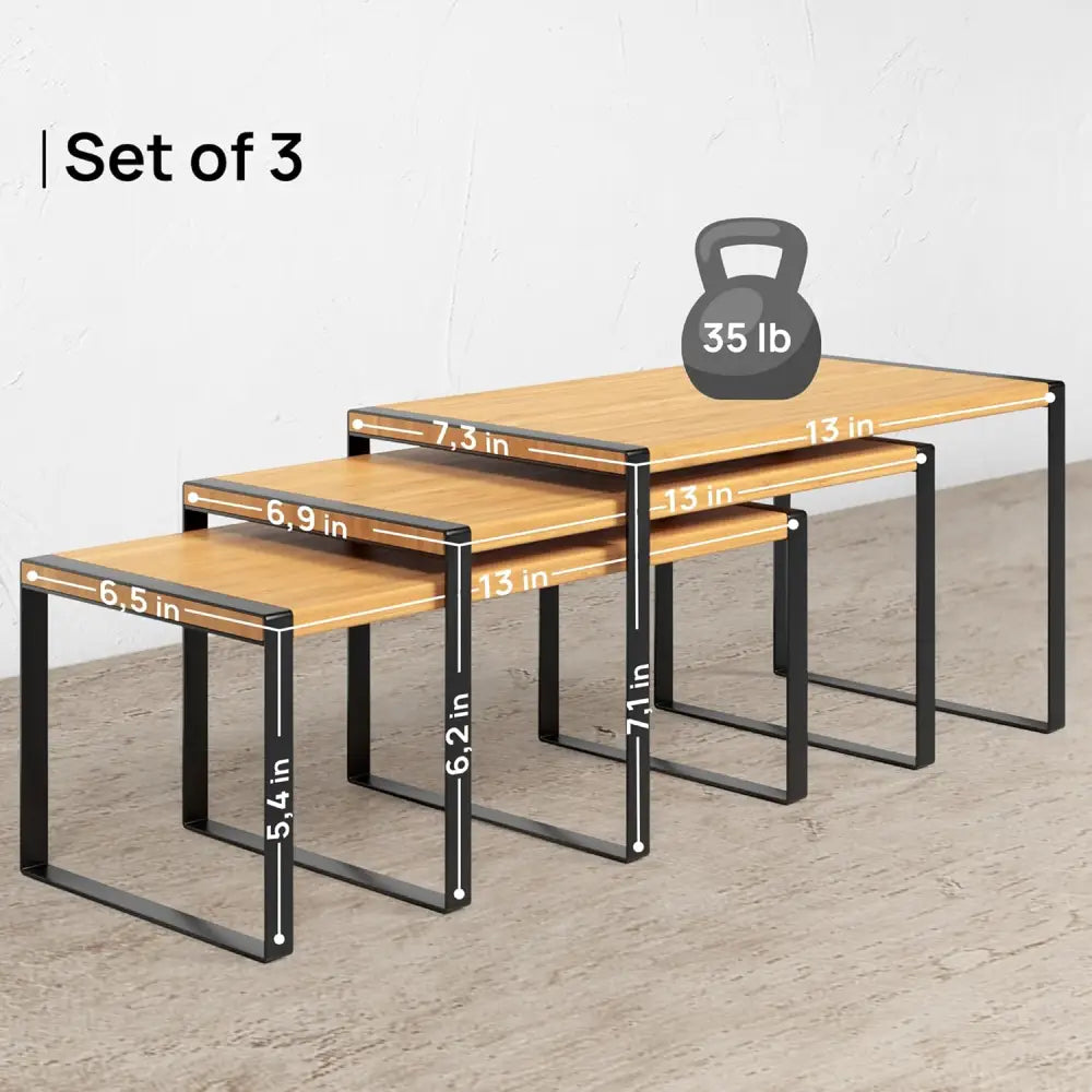 Stackable Kitchen Cabinet Organizer Shelves – Set of 3