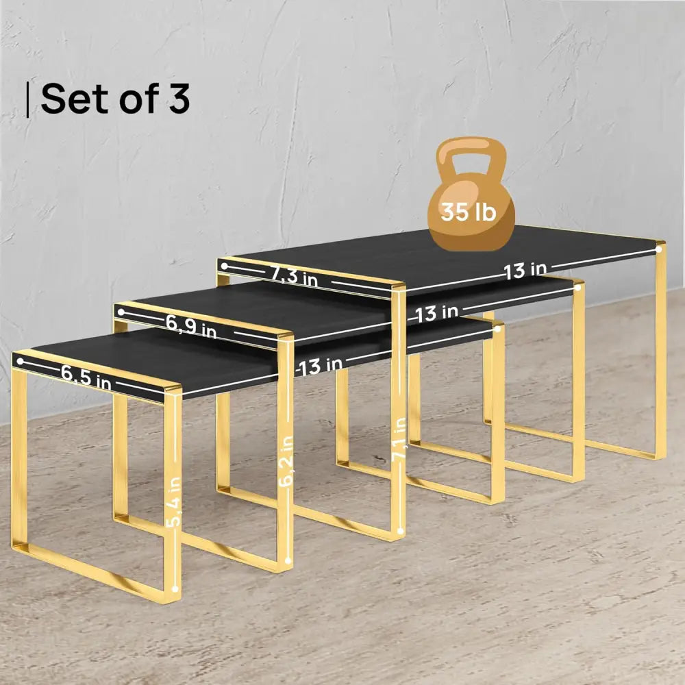 Stackable Kitchen Cabinet Organizer Shelves – Set of 3
